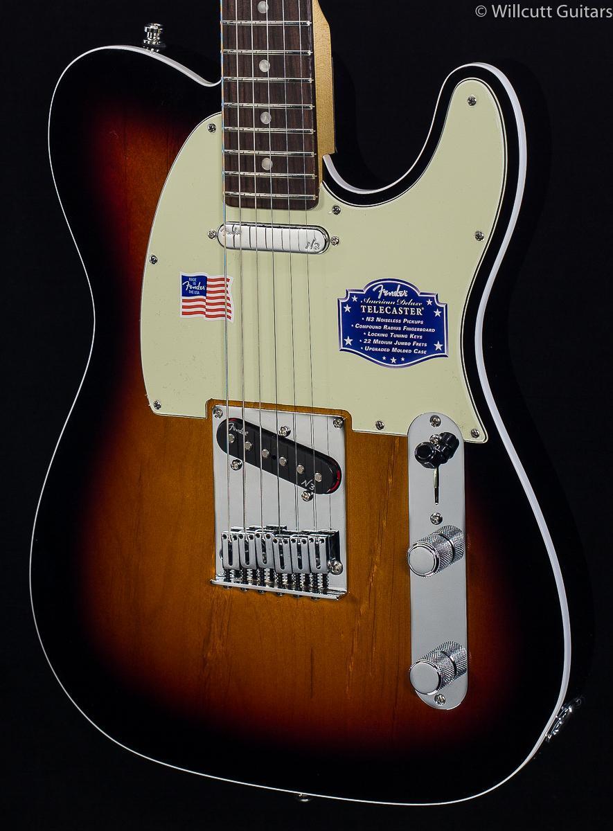 Fender American Deluxe Telecaster 3 Tone Sunburst Rosewood