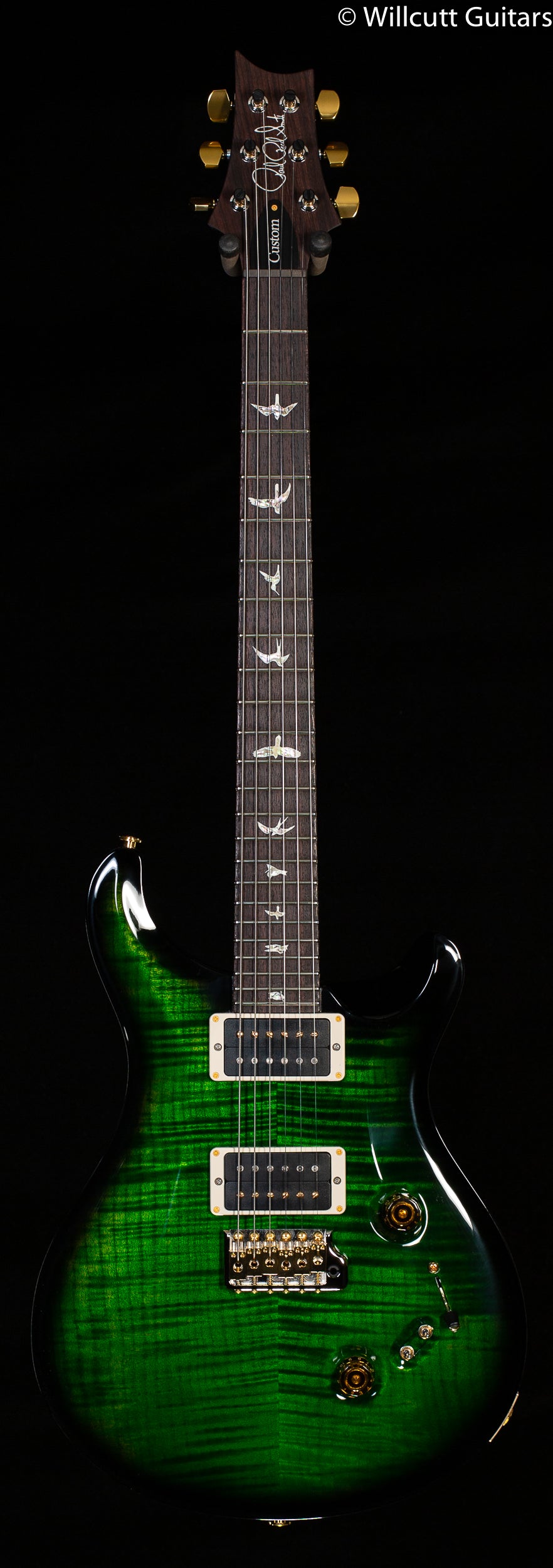 PRS Custom 24-08 Emerald Smokeburst 10 Top - Willcutt Guitars