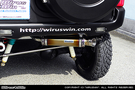 WirusWin】【JB23】ジムニー用アドベンチャーマフラー チタン仕様