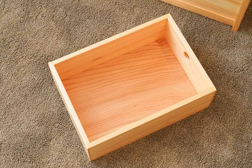 便利な衣類収納。1歳半頃からの子どもチェスト【いろは家具のは