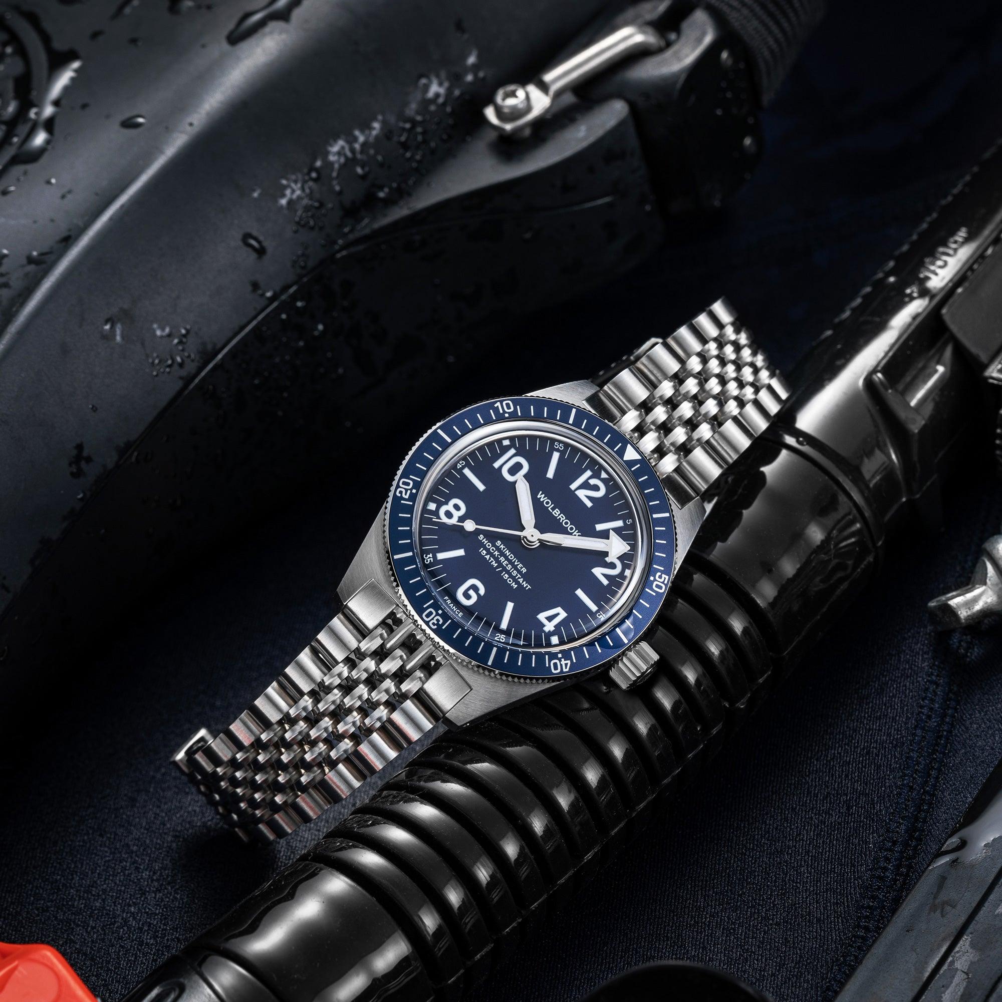 Skindiver Automatic Watch - Blue – Wolbrook Watches