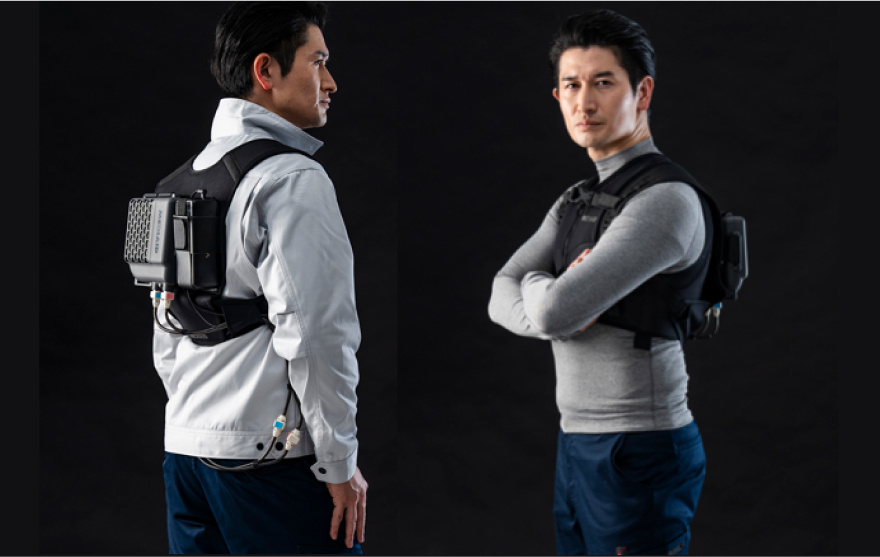 働くカラダを暑熱から守るペルチェ式水冷服「メディエイド アイシング