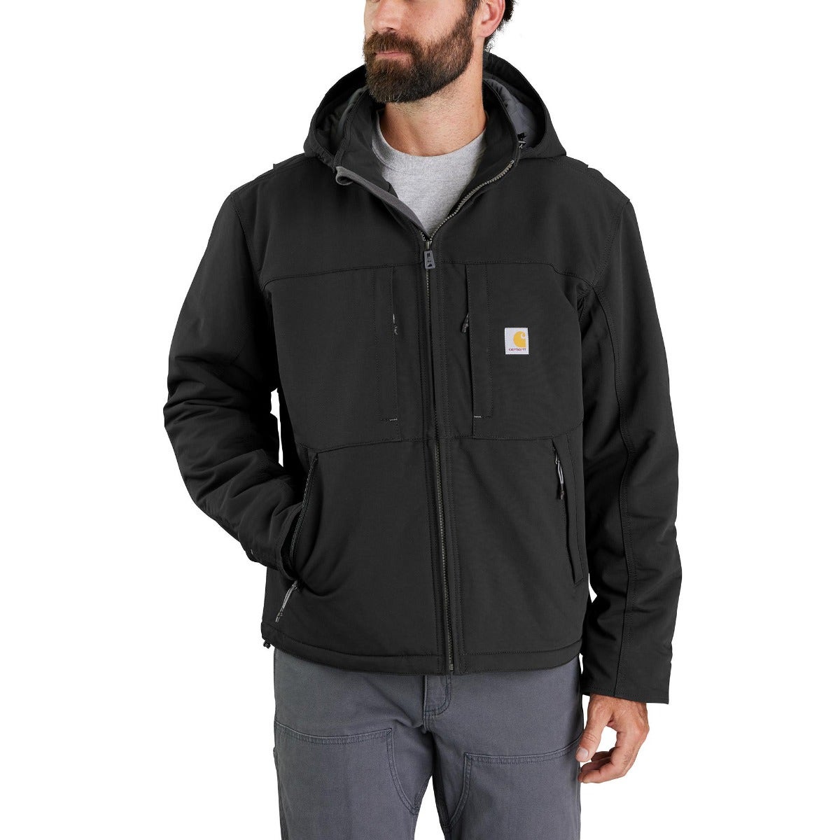 Carhartt Jackets: Men's 106006 N04 Black Super Dux Relaxed Fit