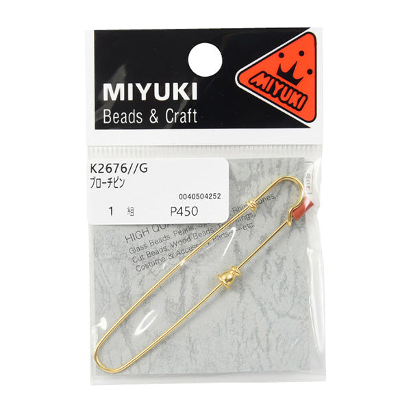 アクセサリー金具 『ブローチピン ゴールド K2676』 MIYUKI ミユキ