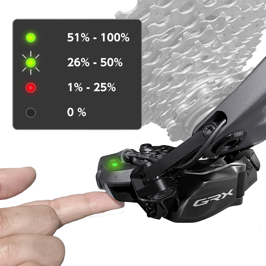 Shimano GRX RD-RX825 Di2 Rear Derailleur - 12-Speed, Long Cage
