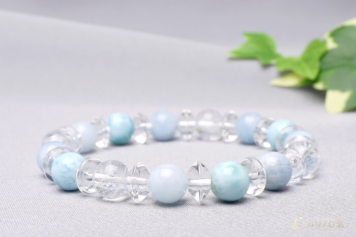 ラリマー・アクアマリン ブレスレット ｜ 天然石通販の4976堂