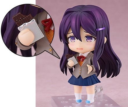 未開封】ねんどろいど ドキドキ文芸部！ ユリ 初回特典 クッキー＋持ち