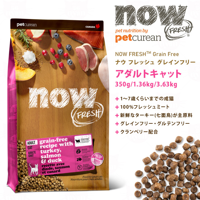 NOW FRESH ナウフレッシュ グレインフリー アダルトキャット 350g