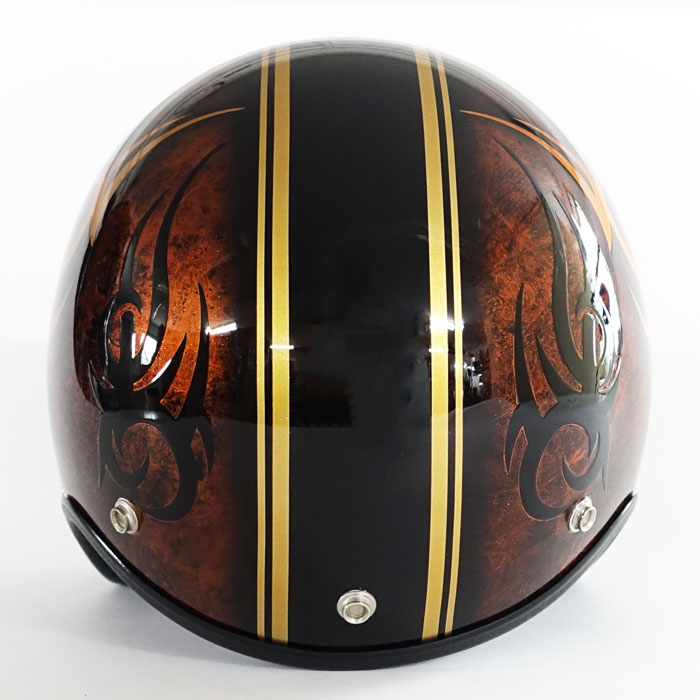 3-956 トライバル ラメベース ラップブラウン | ジェットヘルメット