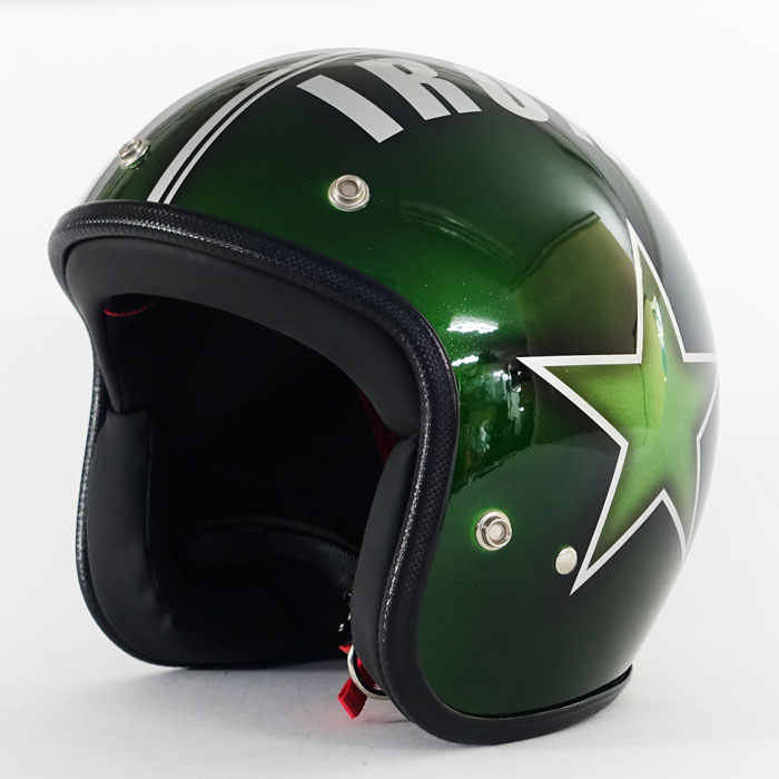 IP-3003 アイアンスター ラメベース グリーン ヘルメット 72JAM