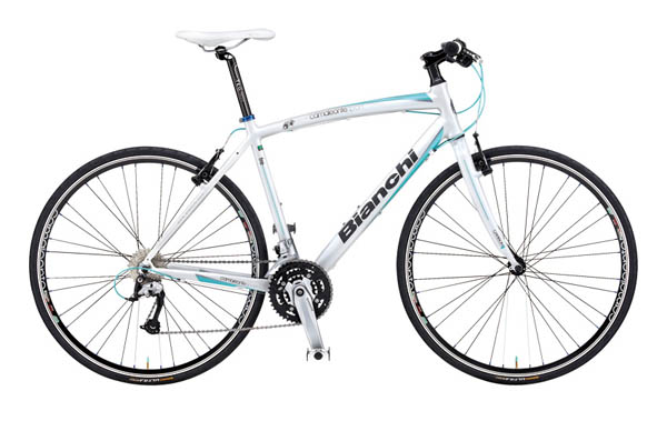 ビアンキ 自転車 クロスバイク カメレオンテ スポーツ3 中古 白bianchi