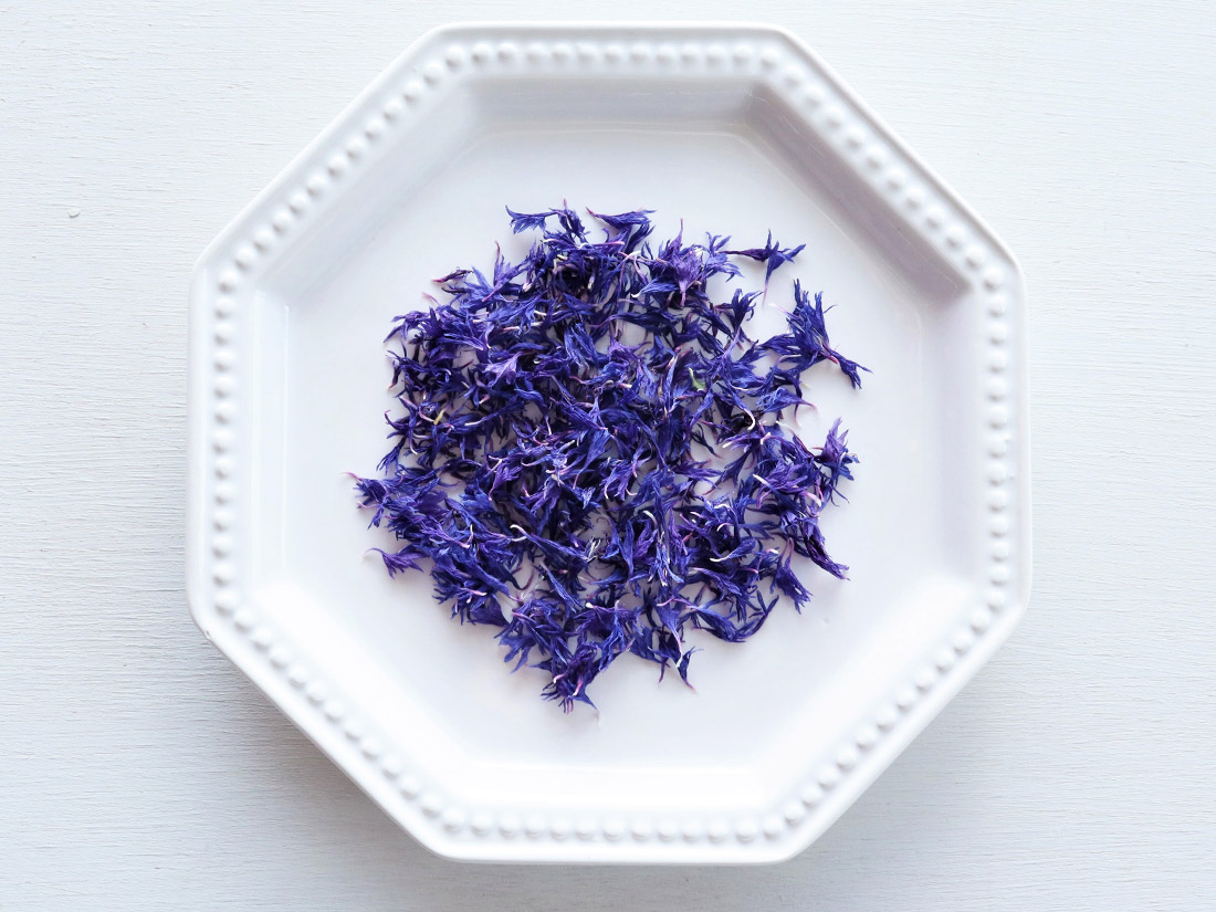 87farm 業務用ドライエディブルフラワー コーンフラワー ブルー | 葉