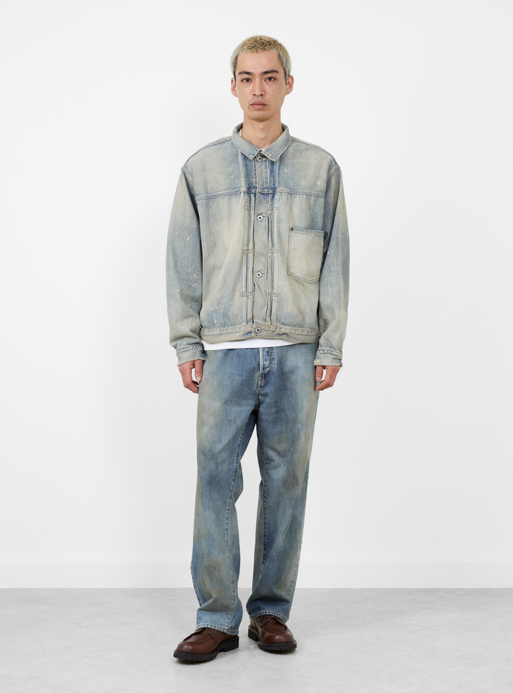 1st Type Denim Jacket Bleach by A.PRESSE | Couverture & The Garbstore