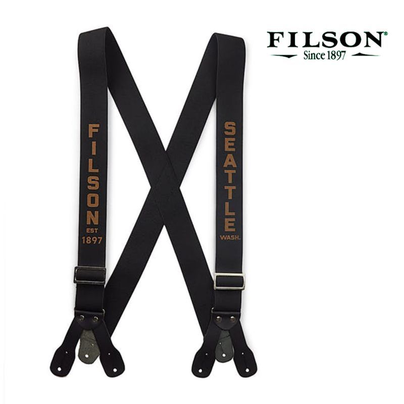フィルソン タブ サスペンダー（ブラック・タン）/Filson Tab