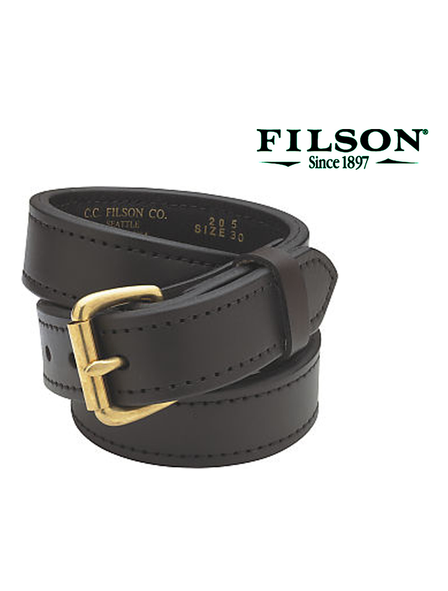 フィルソン ダブルレザーベルト（幅32mm 厚み7mm）/Filson 1-1/4