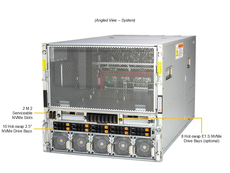 Colfax CX10860s-X6B2 Server | NVIDIA HGX™ B200 8-GPU & 2x Intel