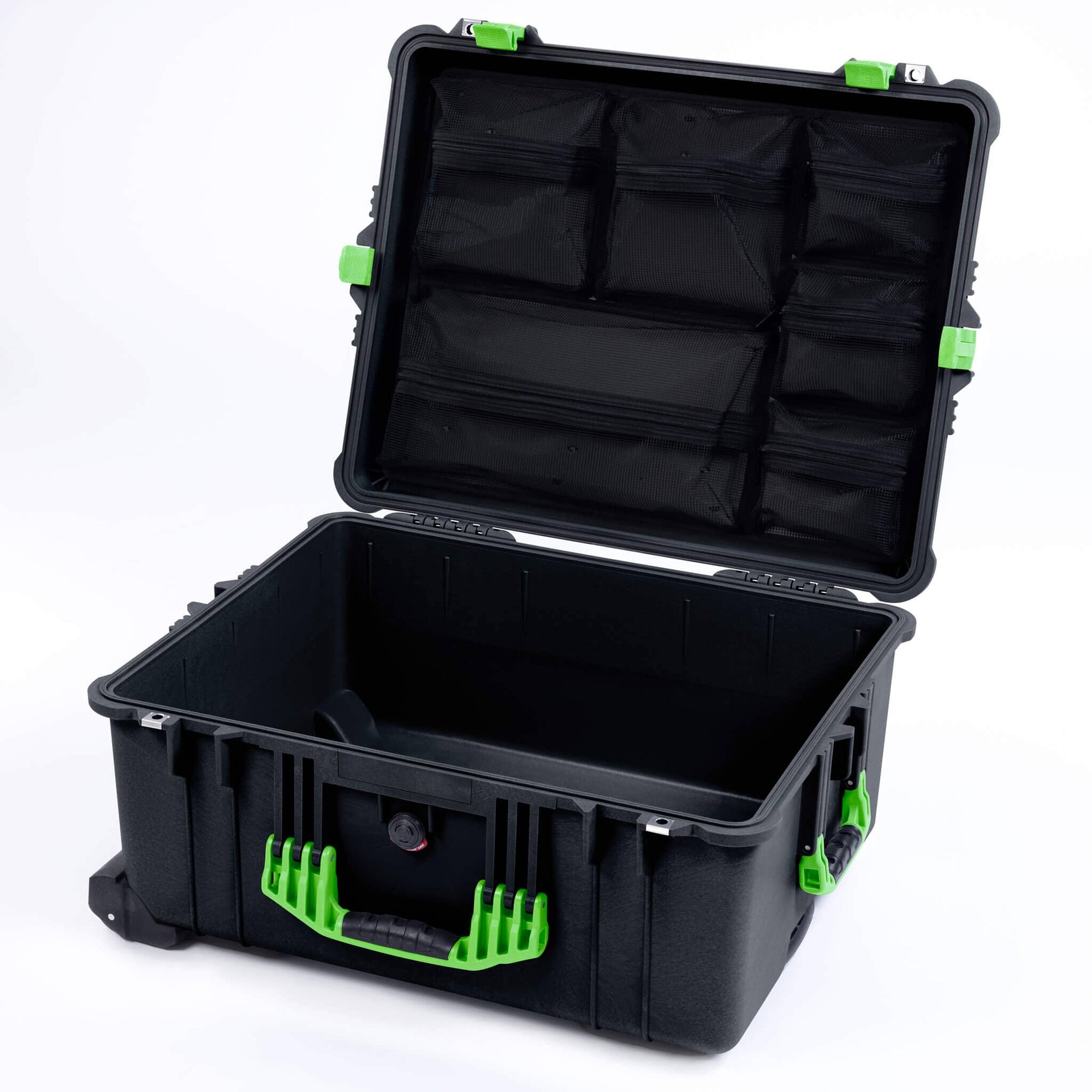 Pelican 1610 Case in Black with Lime Green Accents - ColorCase