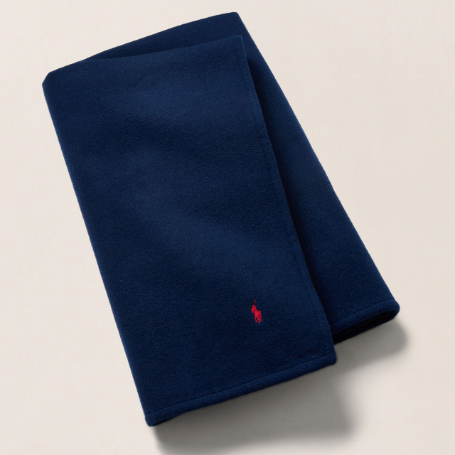 RALPH LAUREN HOME(ラルフ ローレン ホーム) ハーフブランケット(NAVY