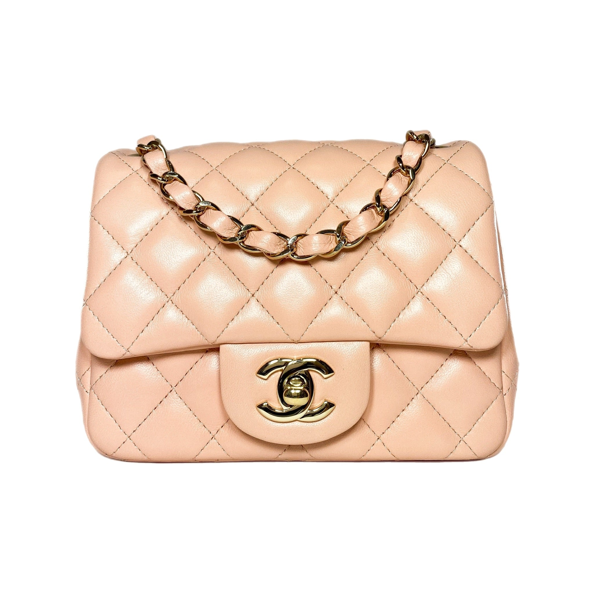 Chanel Peach Mini Square Flap Bag – Consign of the Times ™