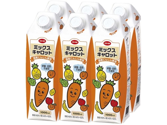CO・OP ミックスキャロット 1箱（1,000ml×6本入）| コープこうべネット