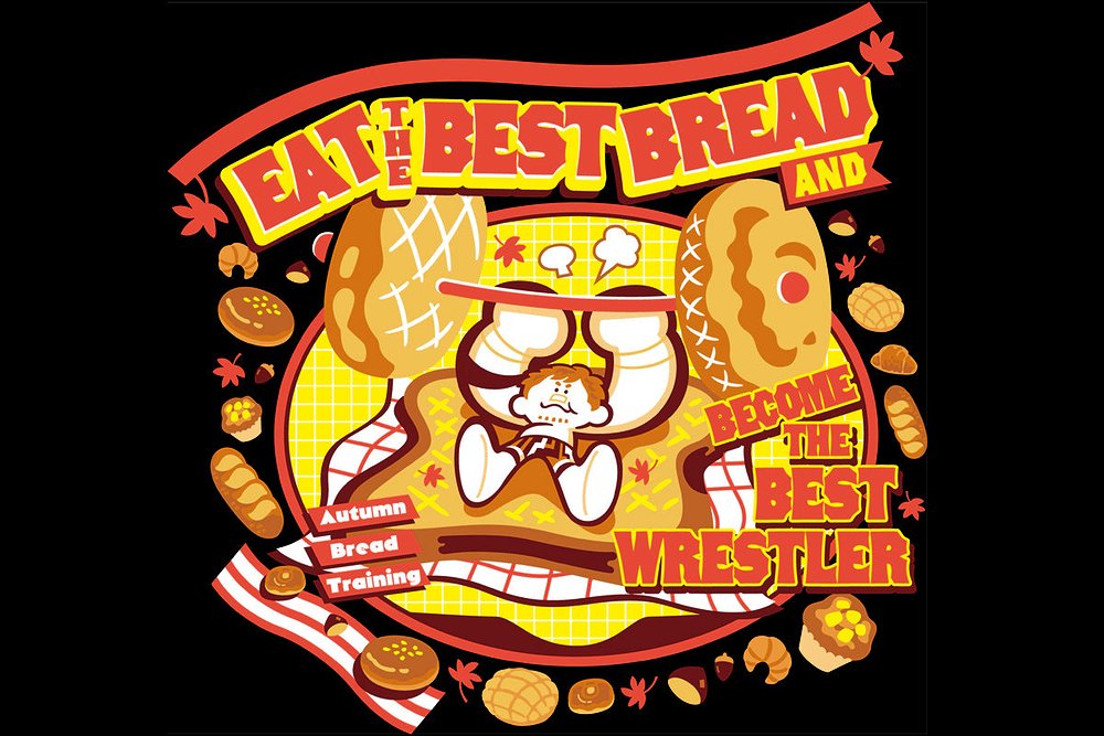 小島聡「BREAD」イラストTシャツ [新日本プロレスリング] | 公式