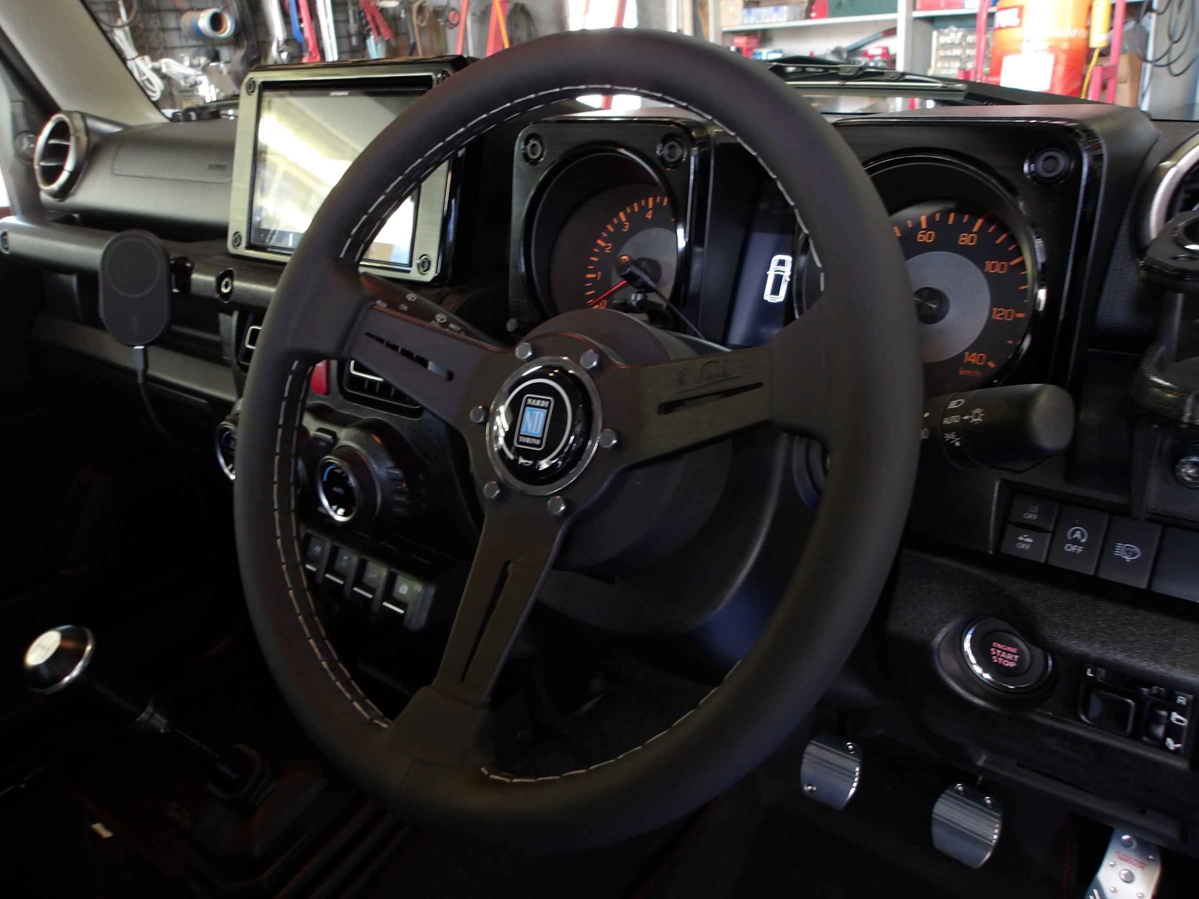Nardi ステアリング 3スポーク ブラック NARDI ブラック ステアリング
