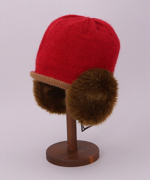 イヤマフ付きニット(ONESIZE RED): ニットキャップ帽子通販｜CA4LA公式