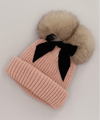 チェンソーマン x CA4LA KNITCAP(ONESIZE RED): ニットキャップ帽子