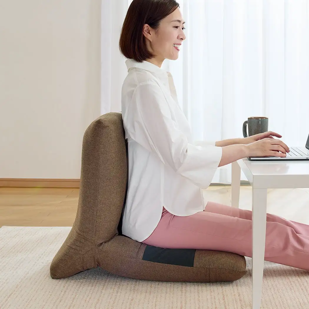 通販生活 無限工房 福竹産業 かに座 お買い得品 座椅子 ローチェア