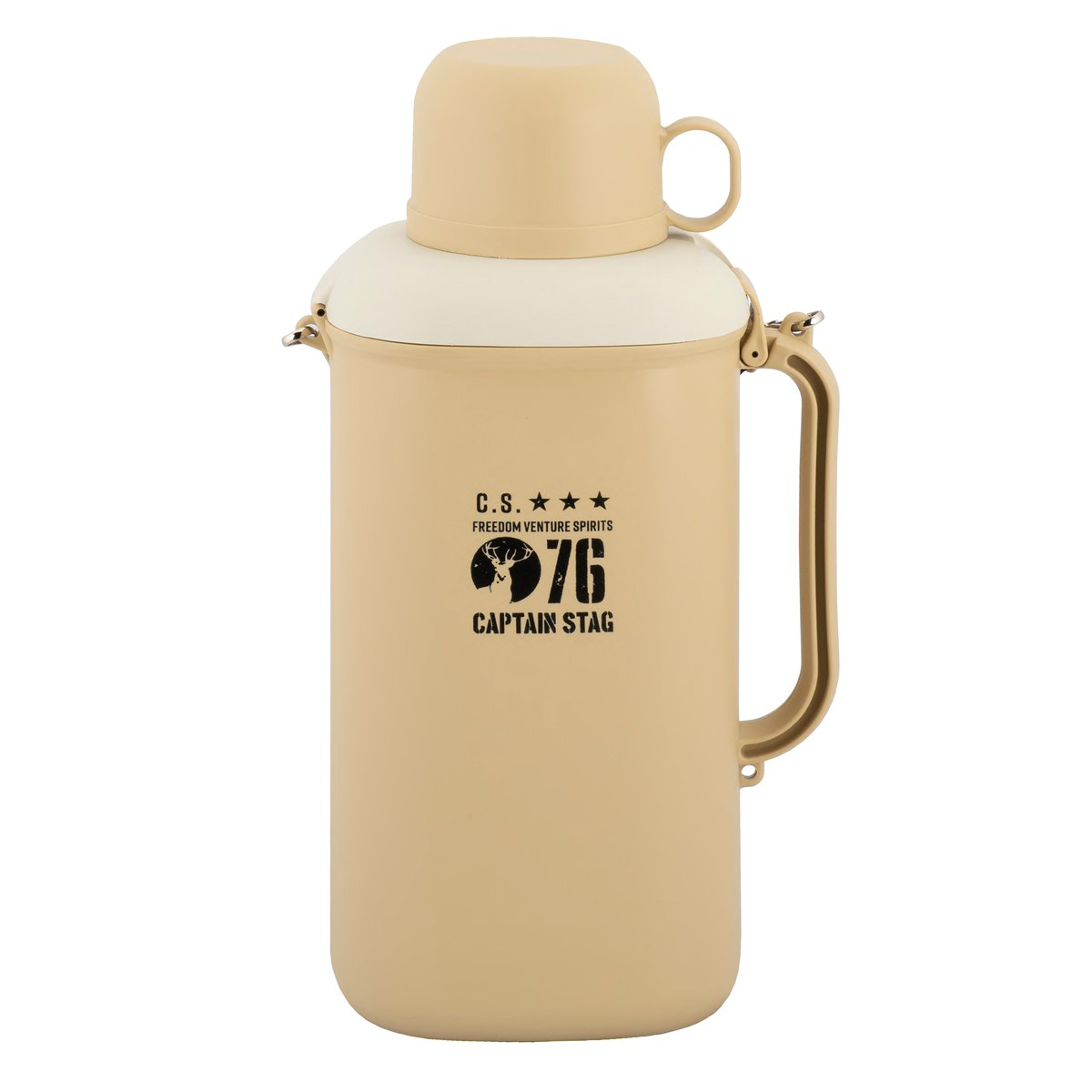 ペットボトル用クーラー2L用〈保冷剤付〉（ベージュ） - アウトドア