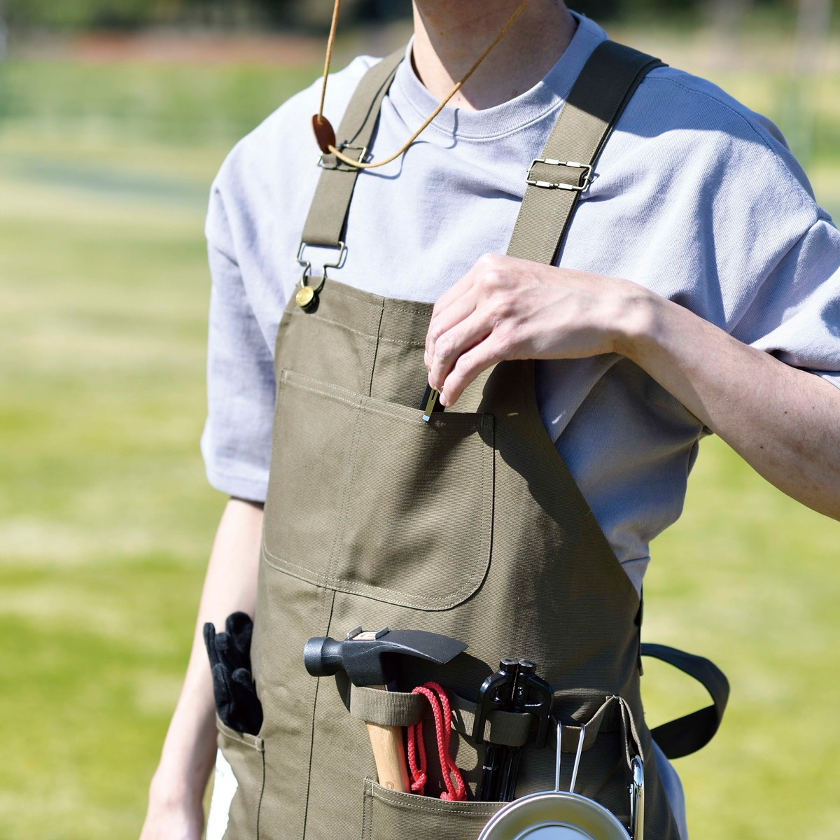 CUNE キューン ワークエプロン ブラウン CUNE キューン ワークエプロン