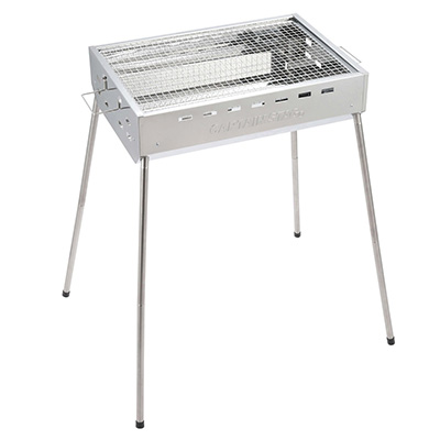 BBQ ステンレス グリル 〈650〉 - アウトドア・キャンプ用品