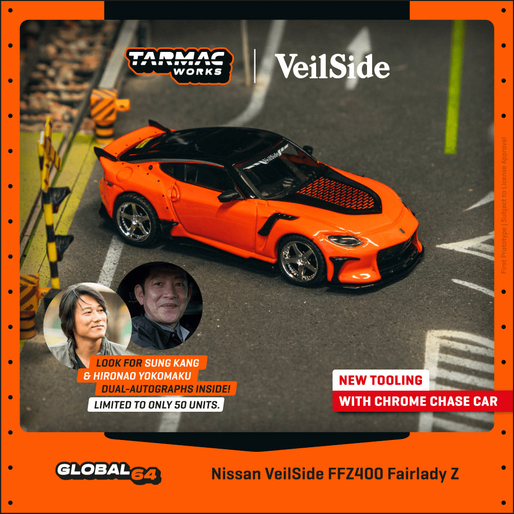 Tarmac Works 1:64 Nissan VeilSide FFZ400 Fairlady Z Orange T64G