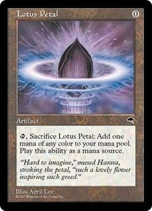 MTG 水蓮の花びら Lotus Petal TMP ① 英語版 4枚分 EX+]