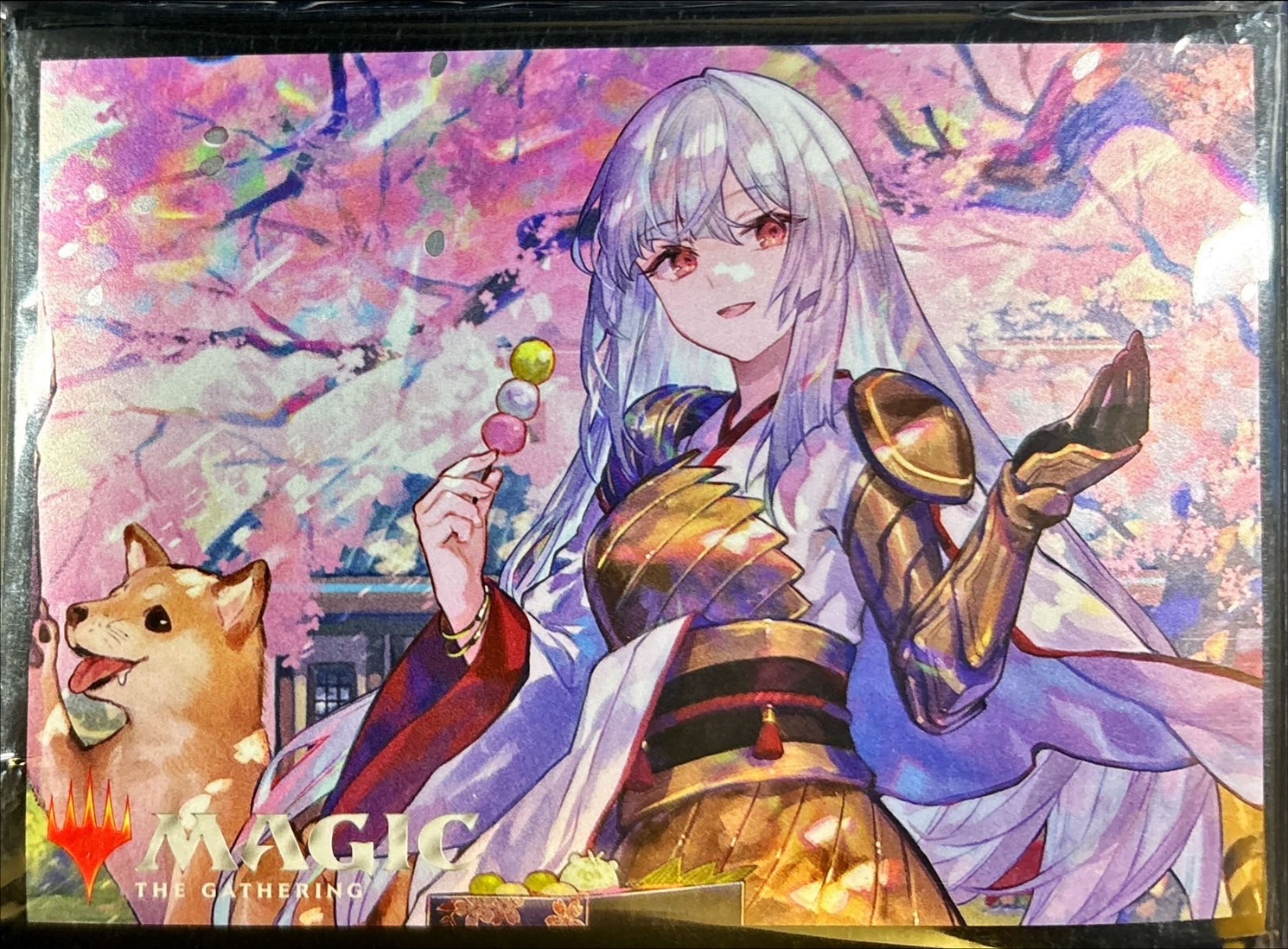 放浪皇 お花見 プレイマット MTG 放浪皇のお花見 スリーブ＆プレイ