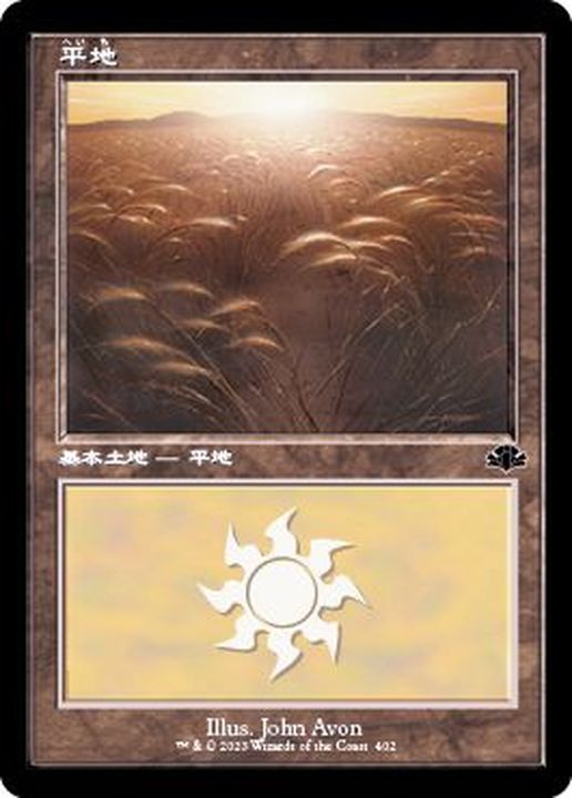 旧枠仕様)(402)平地/Plains《日本語》【DMR】
