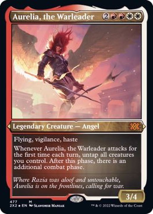 EX+](エッチングFOIL)戦導者オレリア/Aurelia, the Warleader《英語