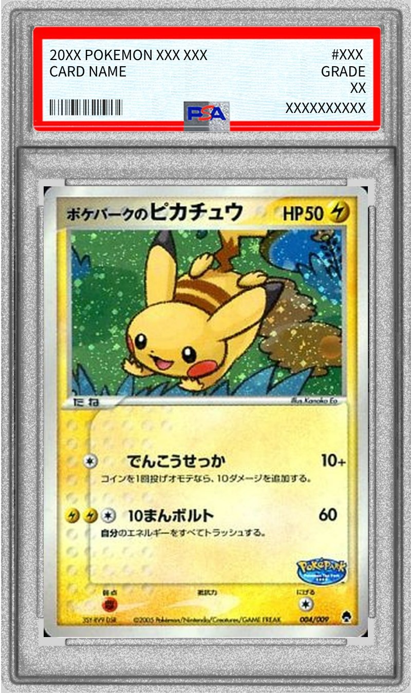 状態難/PSA10鑑定済〕ポケパークのピカチュウ【P】{004/009}