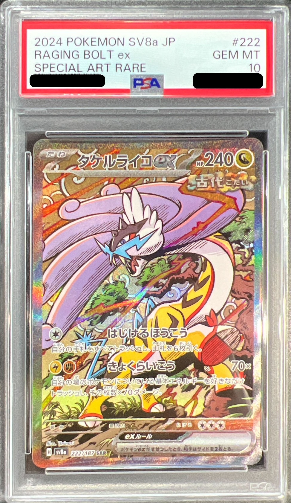 PSA10鑑定済〕タケルライコex【SAR】{222/187}