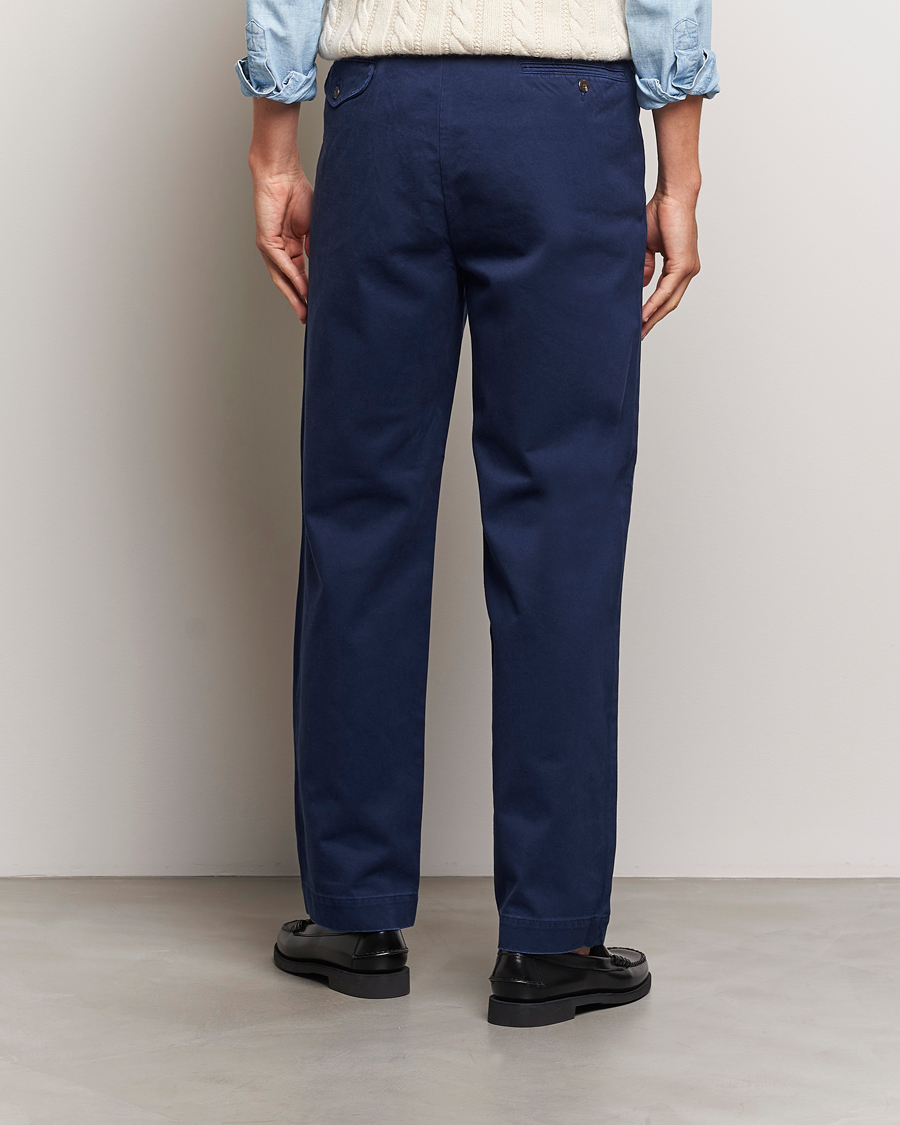 Polo Ralph Lauren Rustic Twill Pleated Worker Trousers Newport
