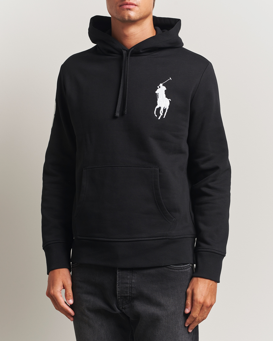 Polo Ralph Lauren Big Pony Hoodie Polo Black at CareOfCarl.com