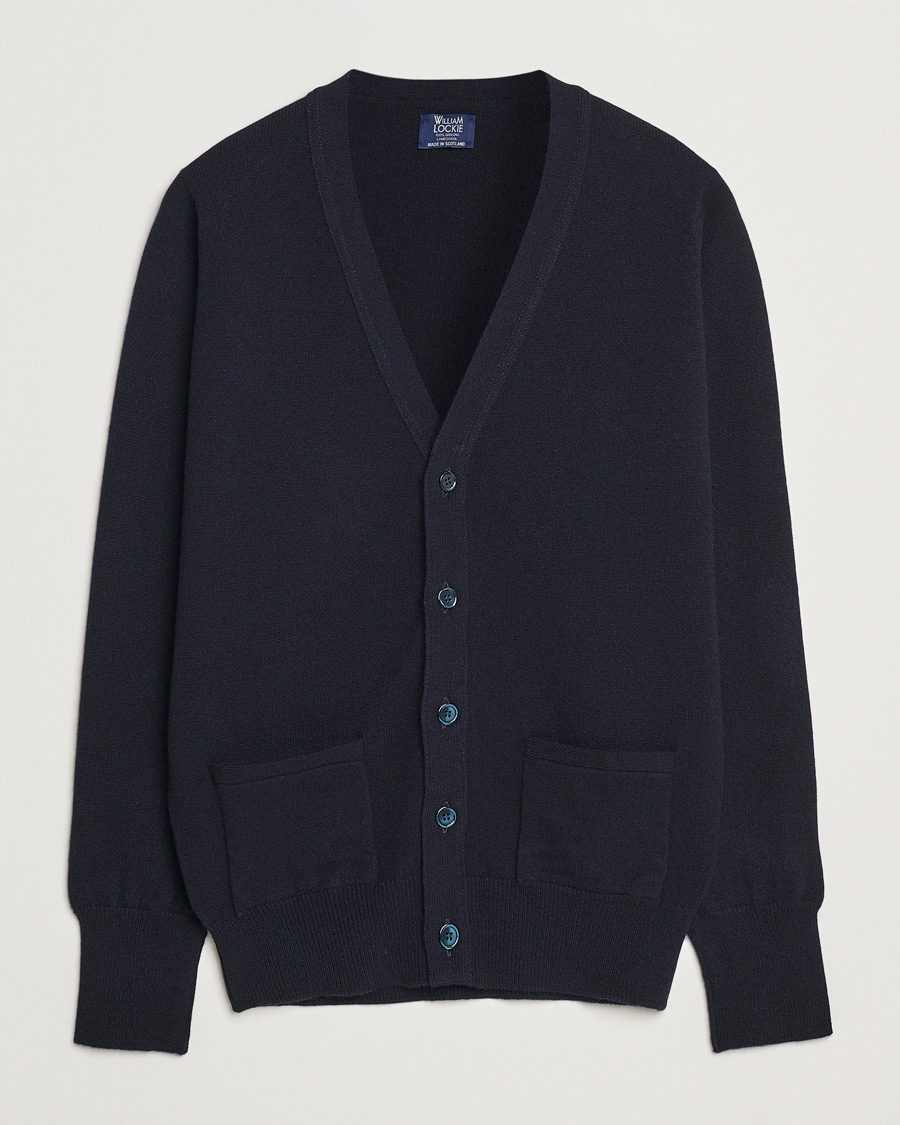 John Smedley Petworth Extra Fine Merino Cardigan Midnight at