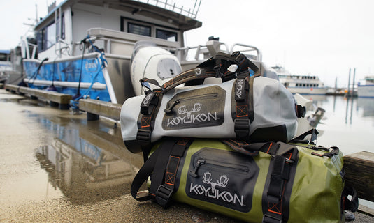 70L Grey Waterproof Duffel Bag | Caribou Gear | Koyukon Gear Dry
