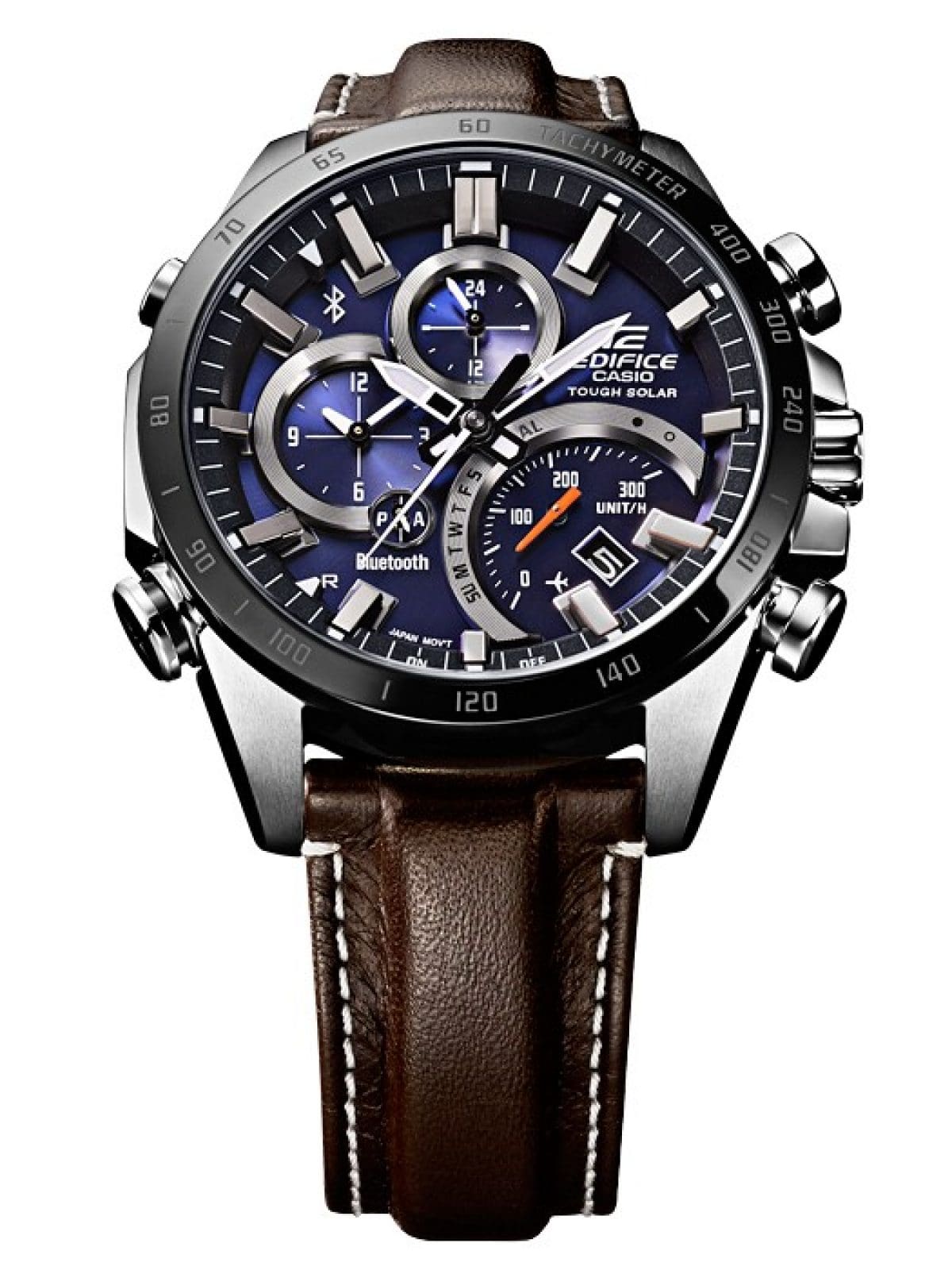 EQB501XBL-2A | Edifice Smartphone Link Watch with Leather Band