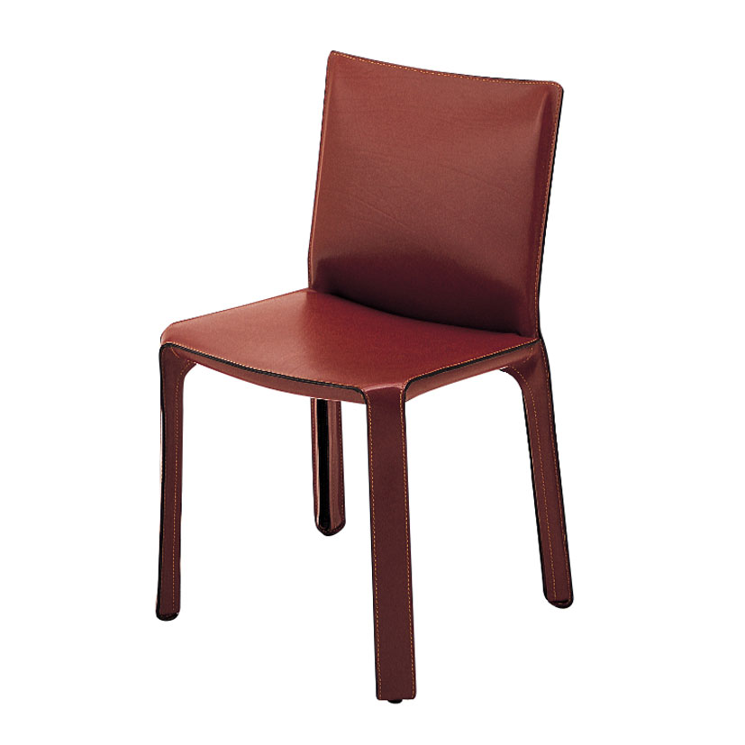 カッシーナ ブラウンレザーアームチェア カッシーナ ブラウンレザー