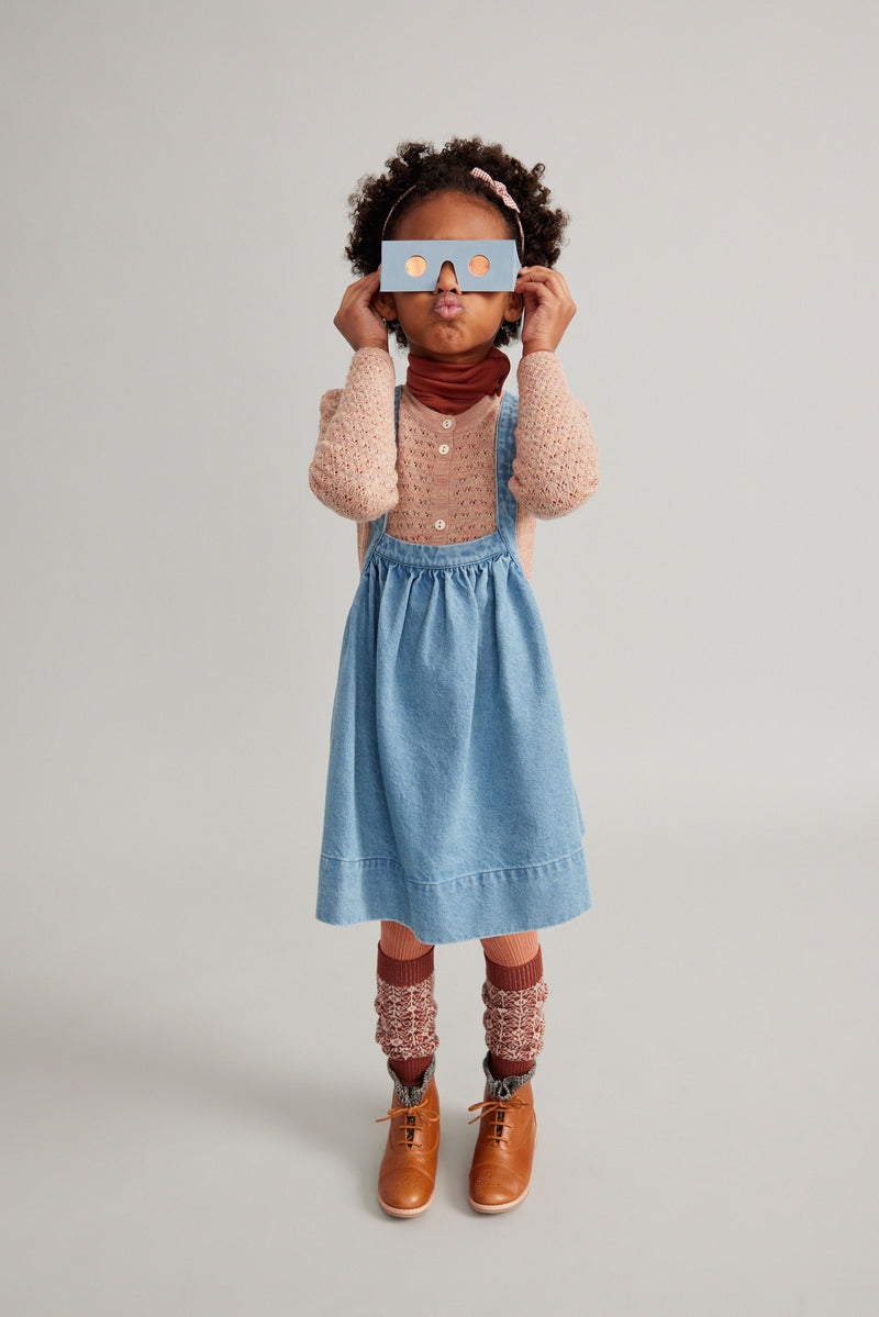 Soor Ploom Eloise Pinafore - Light Denim – Casp Baby Mommy & Me