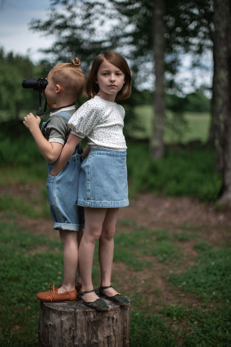 Soor Ploom Olive Skort - Light Wash Denim – Casp Baby Mommy & Me