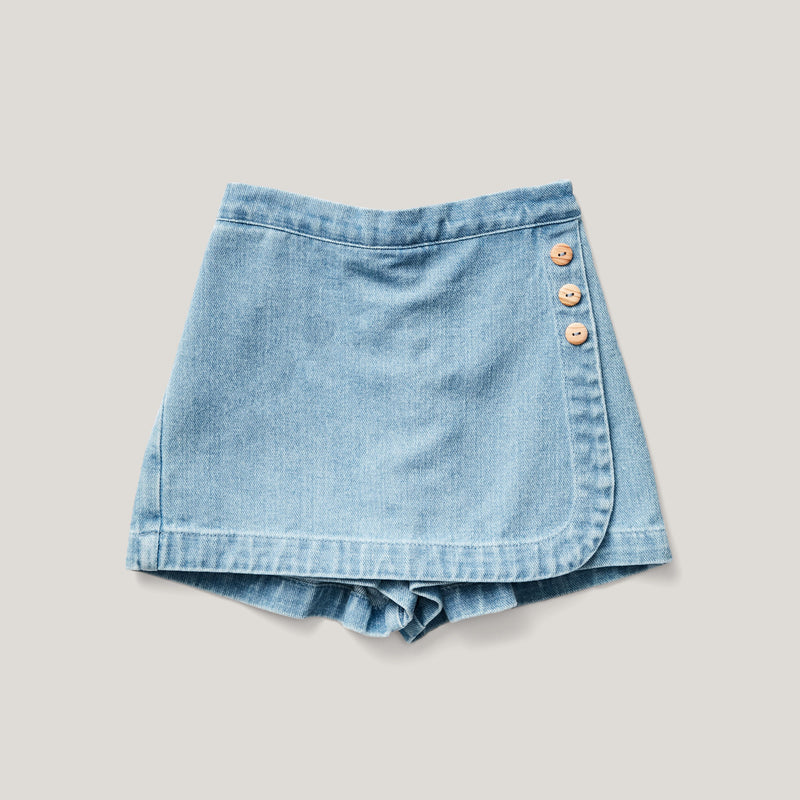 Soor Ploom Olive Skort - Light Wash Denim – Casp Baby Mommy & Me