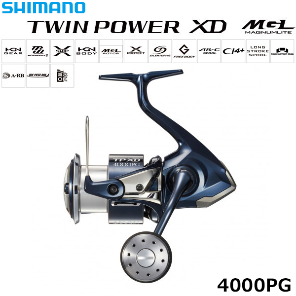 シマノ(SHIMANO) 21 ツインパワー XD 4000PG ○完売しました。 ツイン