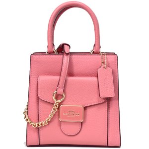 COACH】コーチ ぺブルレザー キスロック がま口 ノラ いちご カード